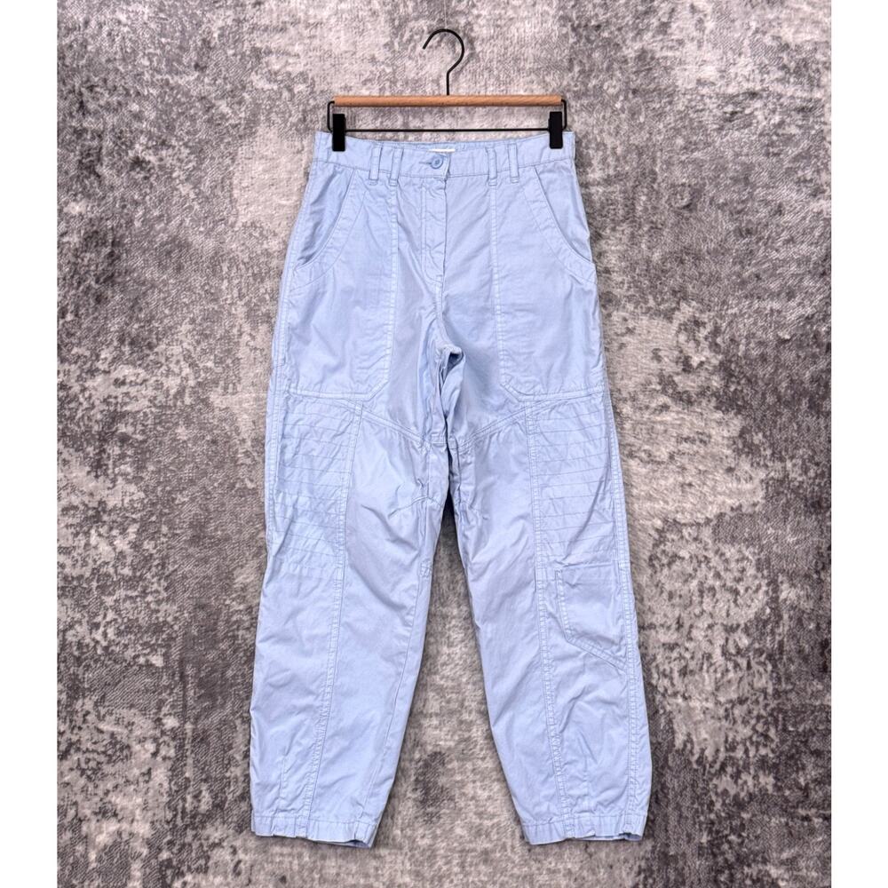 Maeve Pants 6 Womens Anthropologie Baby Blue Poplin Cotton Utility